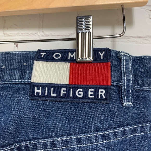 Vintage Tommy Hilfiger Relaxed Fit Wide Leg Carpenter Jeans Size 7 30” - Picture 5 of 7